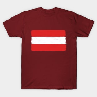 Austria Grunge Flag T-Shirt